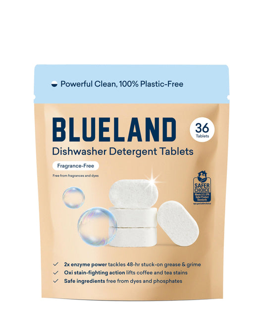 Blueland Dishwasher Detergent Tablets Starter Set – Plastic-Free & Plant-Based