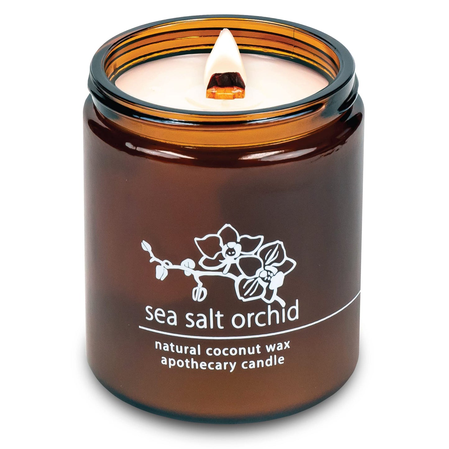 Non-Toxic Coconut Wax Candle: Signature Crackling Wood Wick, Phthalate-Free, 60-Hour Clean Burn