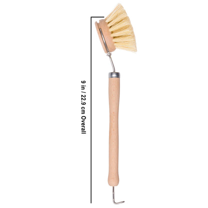 Redecker Tampico Fiber Dish Brush: Oiled Beechwood Handle (Set of 2)