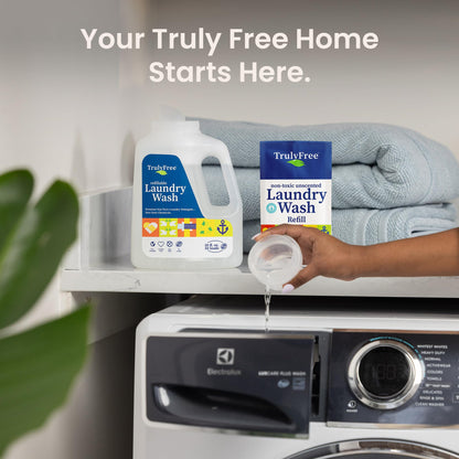 Truly Free Plant-Based Refillable Laundry Wash for Sensitive Skin