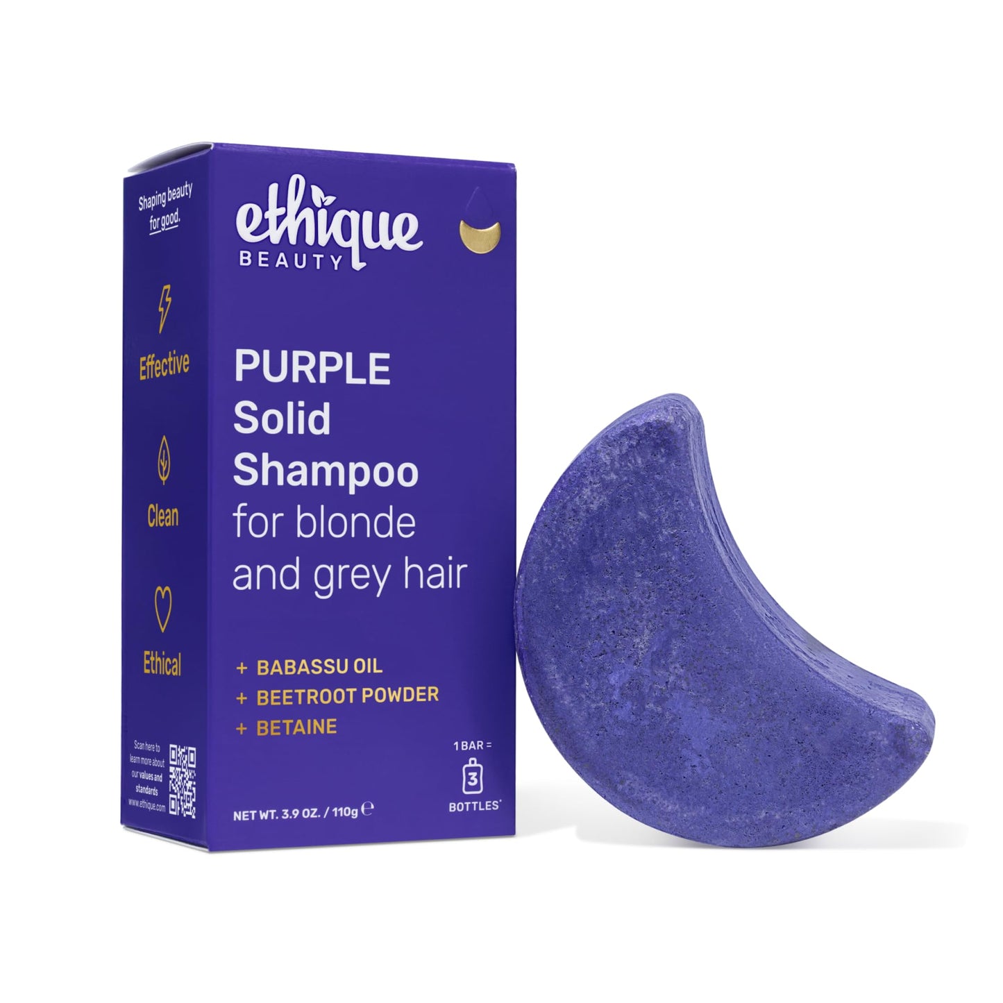 Ethique "Professor Curl" Shea Butter Shampoo Bar: Plastic-Free