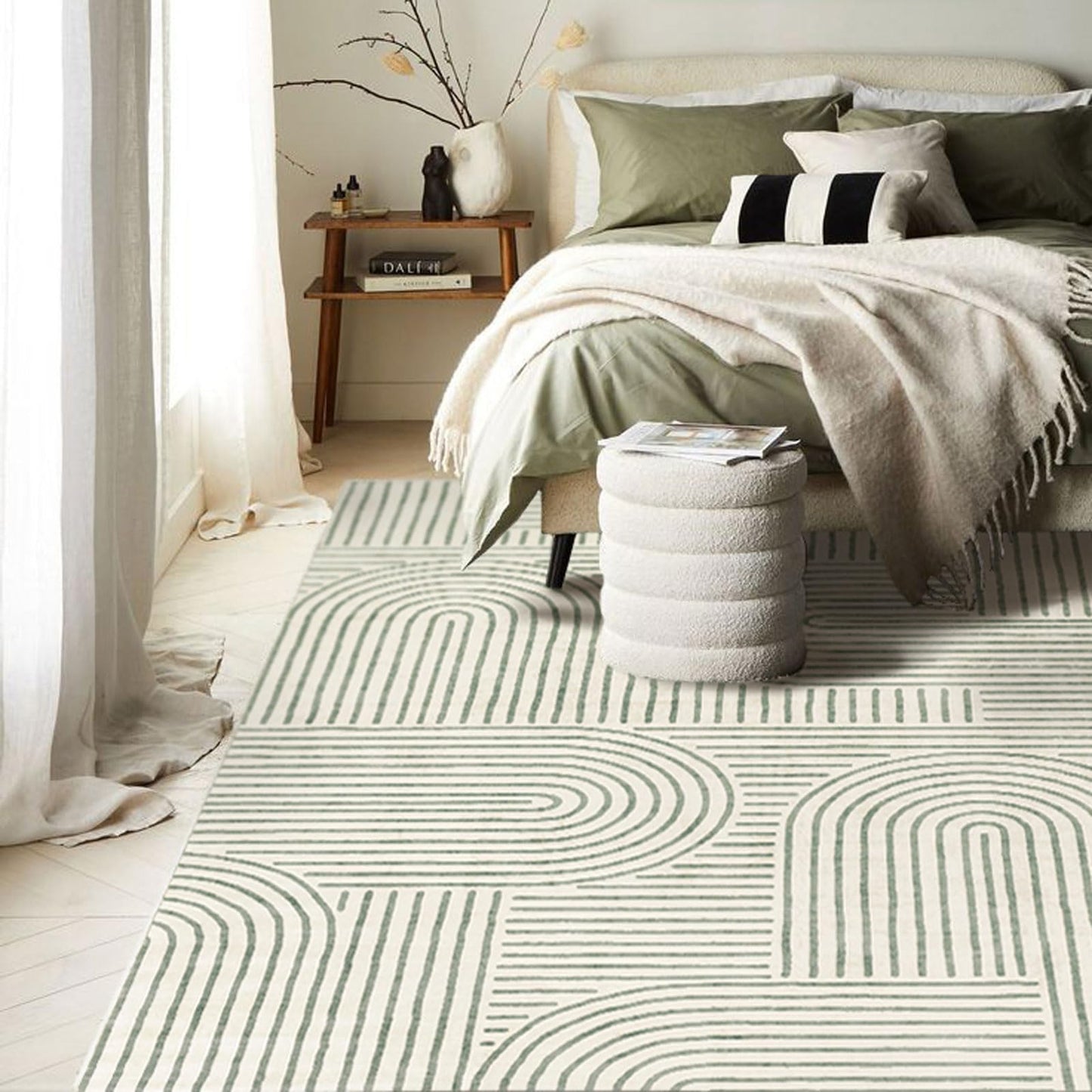 LUXRUG 6x9 OEKO-TEX Certified Modern Abstract Washable Rug