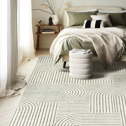 LUXRUG 6x9 OEKO-TEX Certified Modern Abstract Washable Rug