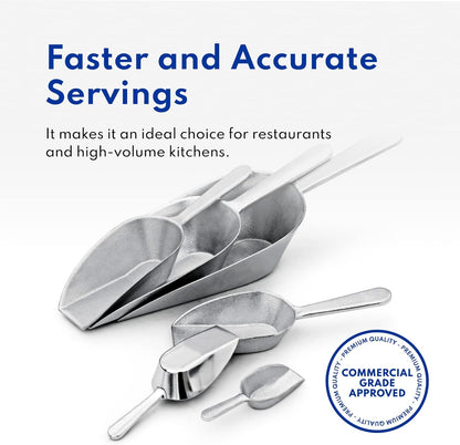 New Star Foodservice Cast Aluminum Scoop: 16-Ounce Utility Scoop
