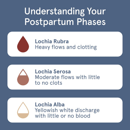 LOLA 100% Organic Cotton Max Absorbency Postpartum Pads