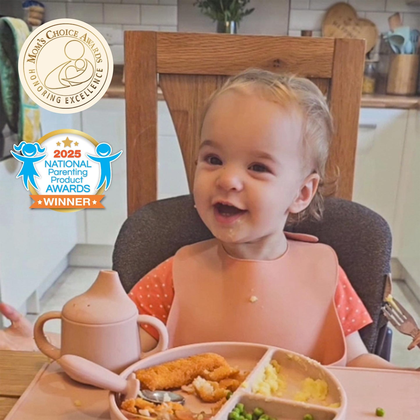 Moonkie 3-in-1 Food-Grade Silicone Training Cup (4 oz)