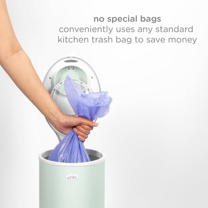 Ubbi Steel Diaper Pail: Powder-Coated Odor-Locking Bin
