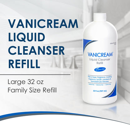 Fragrance-Free, Sulfate-Free Gentle Liquid Cleanser for Face & Body – Vanicream