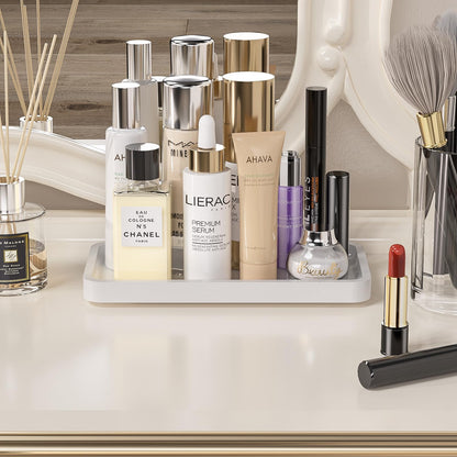 Sustainable Bamboo Bathroom Vanity Tray: Sleek Countertop Organizer