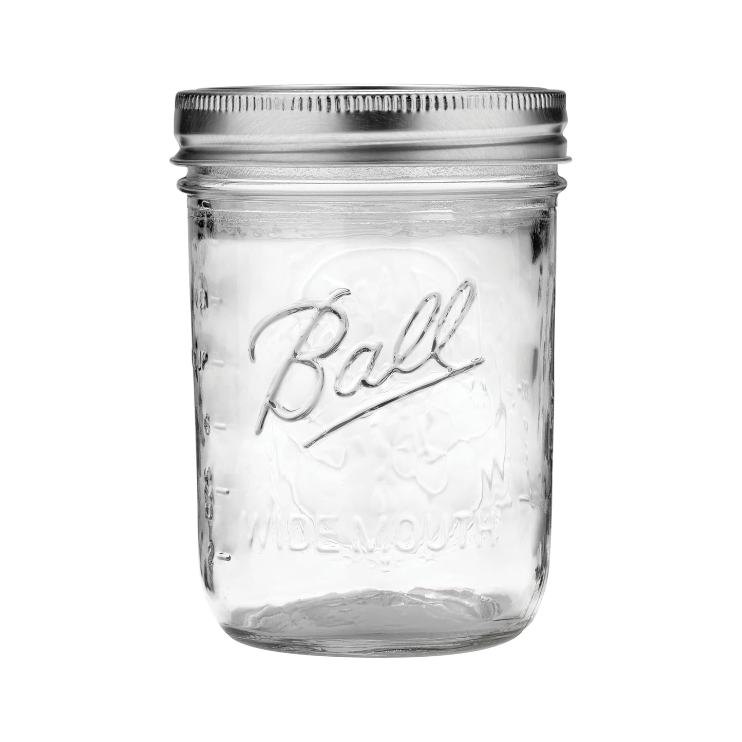 Ball Wide Mouth Pint 16-Ounce Glass Mason Jar with Lids (2-Pack)