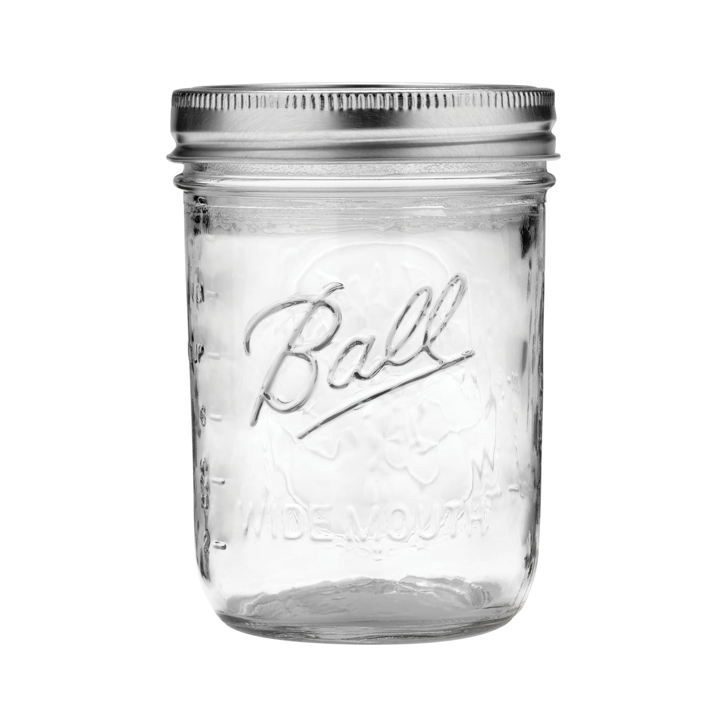 Ball Wide Mouth Pint 16-Ounce Glass Mason Jar with Lids (12-Count)