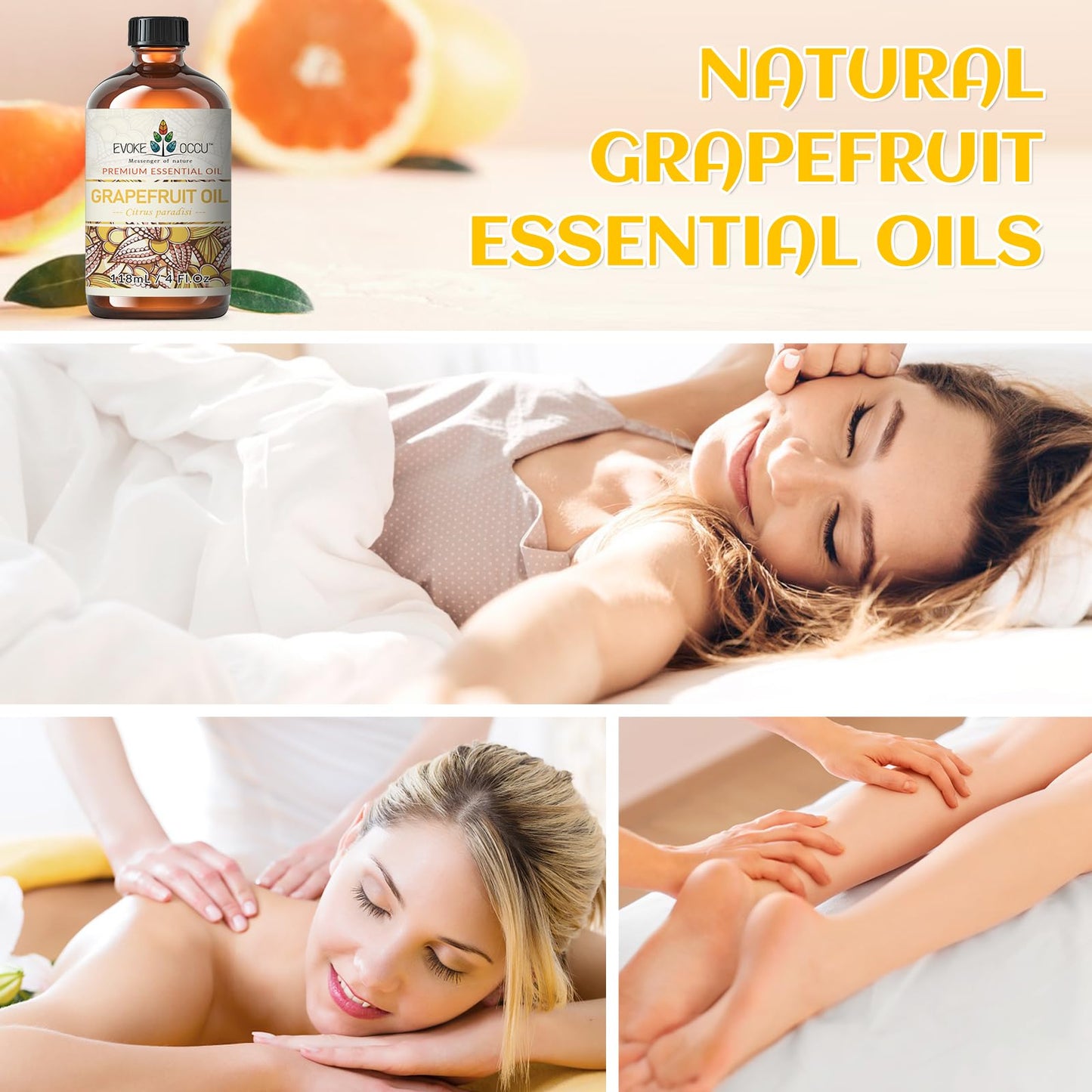 EVOKE OCCU 100% Pure Clary Sage Essential Oil: 4oz Value Size