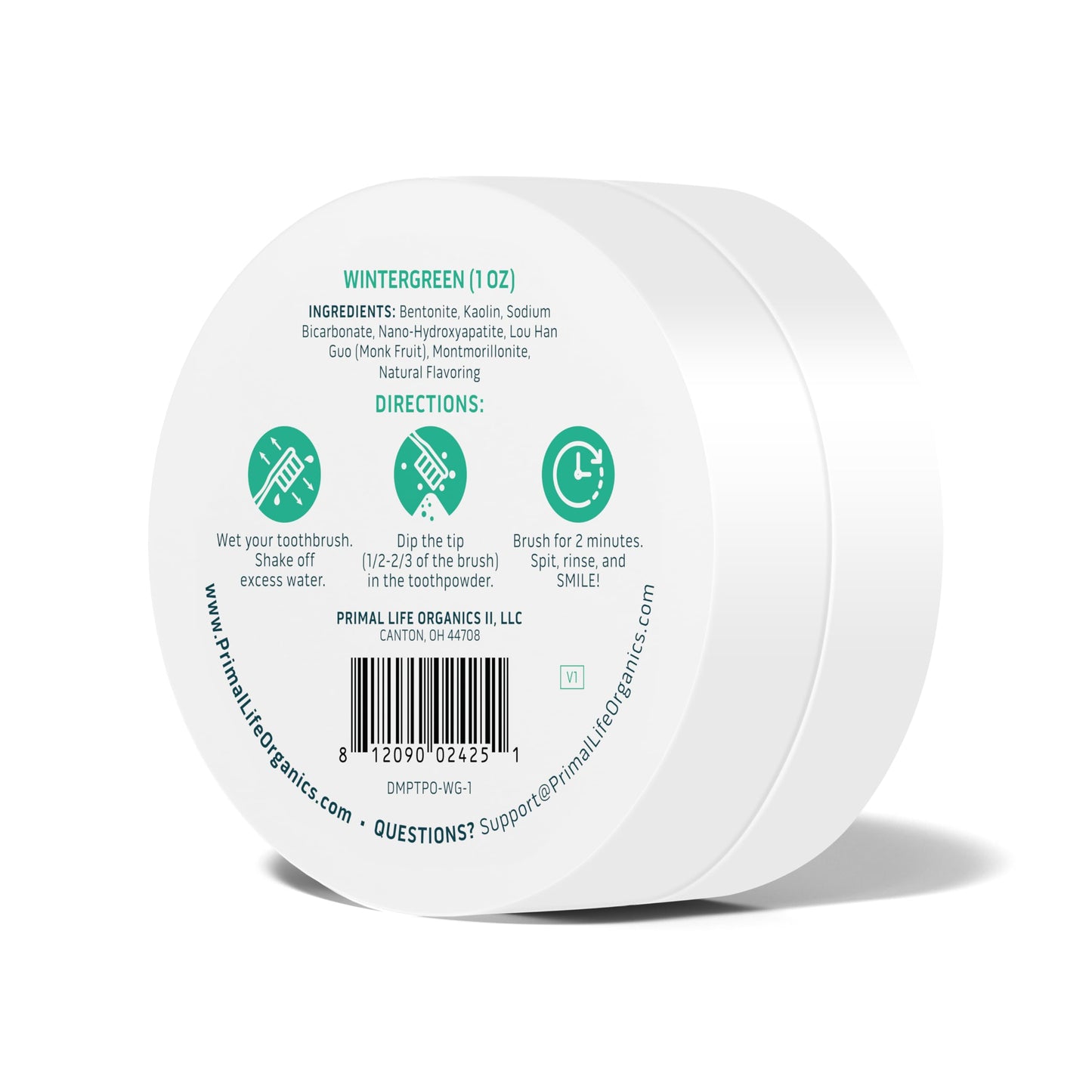 Primal Life Organics Dirty Mouth Toothpowder: Sweet Bubblegum 0.25 oz