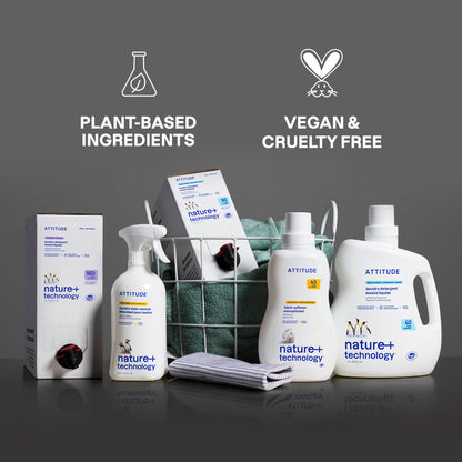 ATTITUDE Liquid Fabric Softener: Plant-Based, Vegan & Unscented