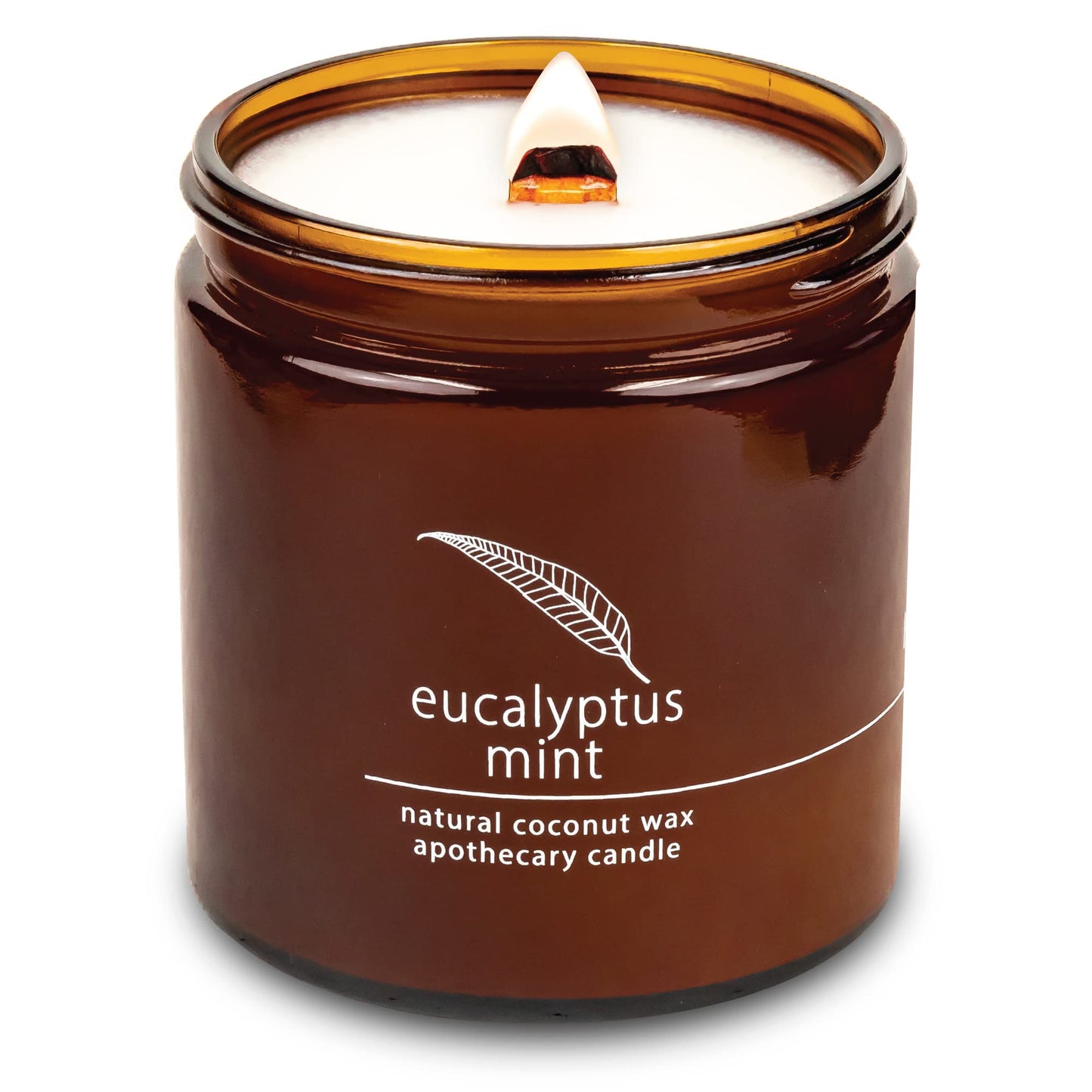 Non-Toxic Coconut Wax Candle: Signature Crackling Wood Wick, Phthalate-Free, 60-Hour Clean Burn