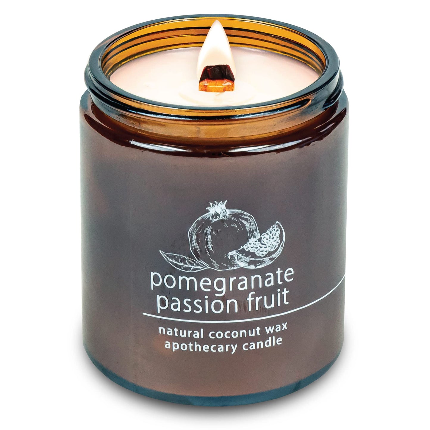 Non-Toxic Coconut Wax Candle: Signature Crackling Wood Wick, Phthalate-Free, 60-Hour Clean Burn