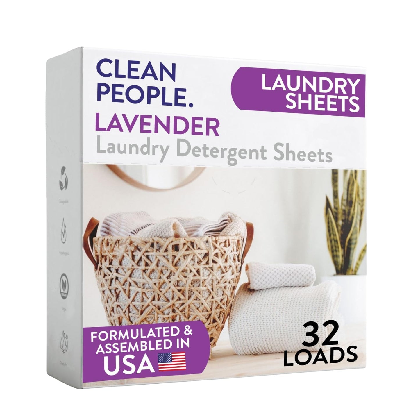 Toxin-Blocking Sleep & Laundry: Non-Toxic Clean People Ultra-Concentrated Detergent Sheets