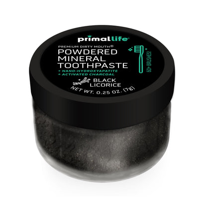 Primal Life Organics Dirty Mouth Toothpowder: Sweet Bubblegum 0.25 oz