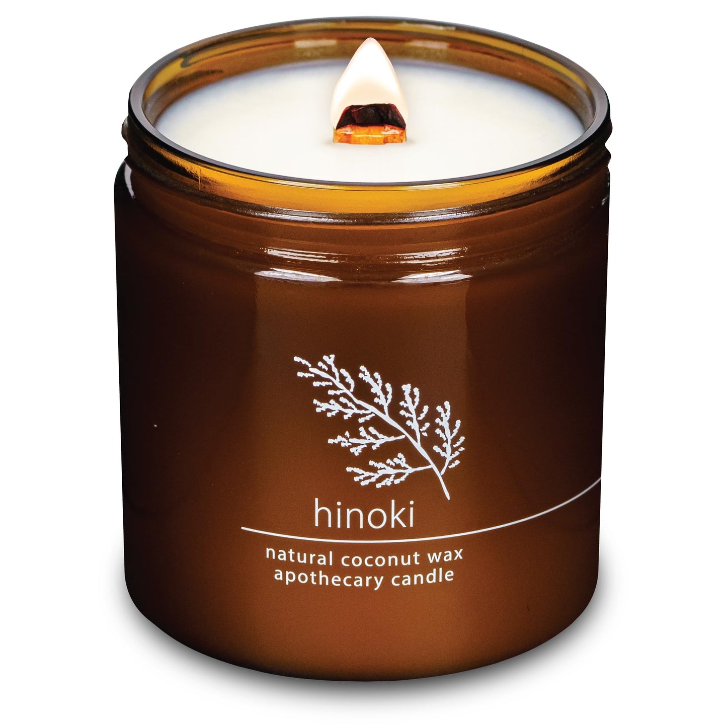 Non-Toxic Coconut Wax Candle: Signature Crackling Wood Wick, Phthalate-Free, 60-Hour Clean Burn