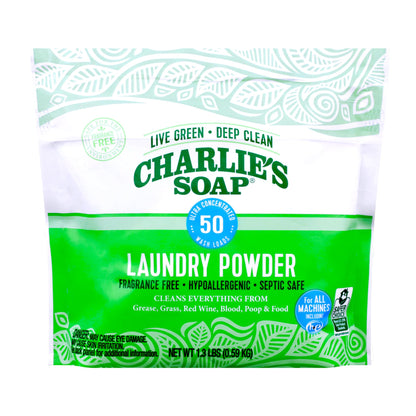 Charlie’s Soap Fragrance-Free Hypoallergenic Deep Cleaning Laundry Powder