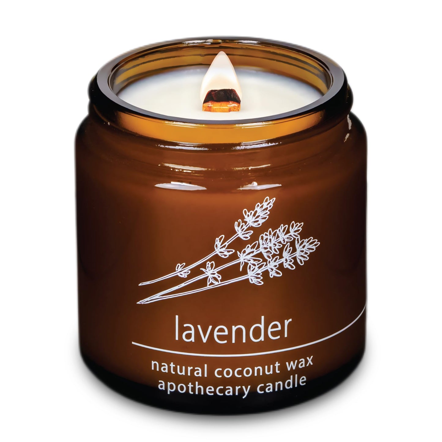 Non-Toxic Coconut Wax Candle: Signature Crackling Wood Wick, Phthalate-Free, 60-Hour Clean Burn