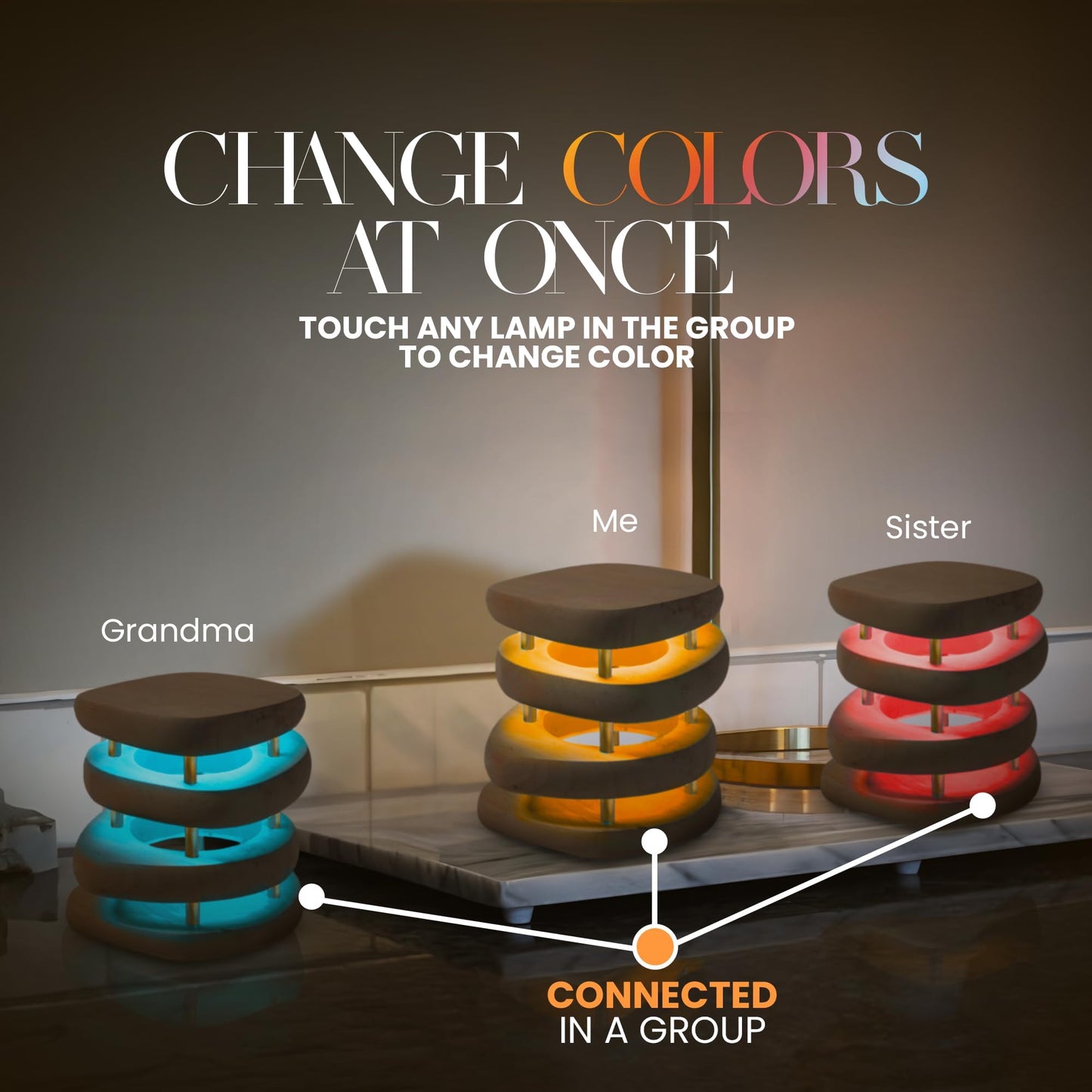 Filimin Friendship Lamp: Mid-Century Knotty Alder Wood