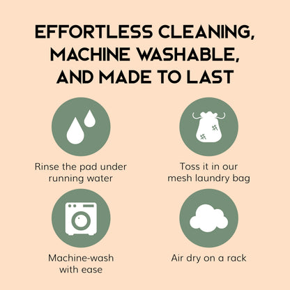 Greenzla Reusable Makeup Remover Pads: 20-Pack Bamboo Cotton Rounds