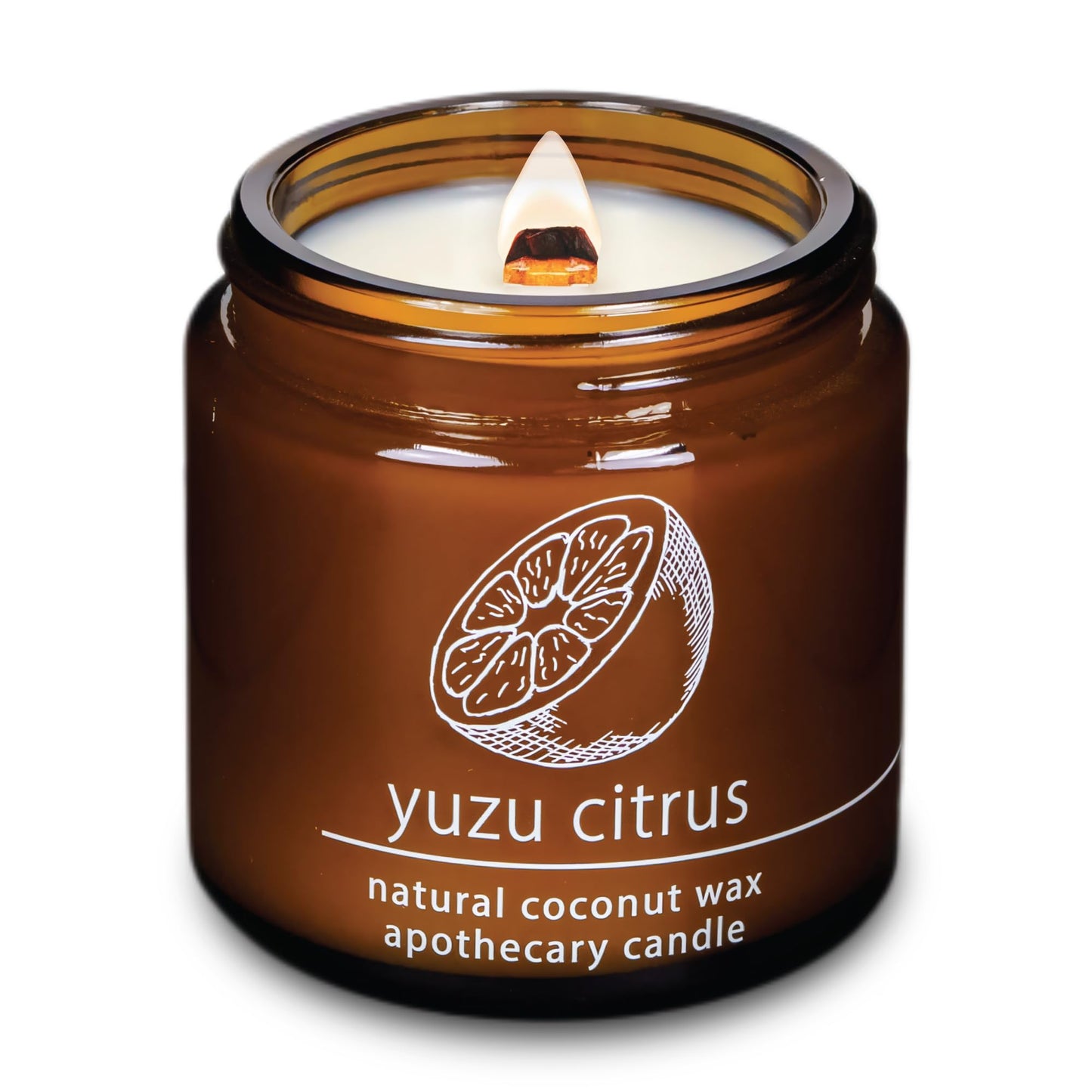 Non-Toxic Coconut Wax Candle: Signature Crackling Wood Wick, Phthalate-Free, 60-Hour Clean Burn