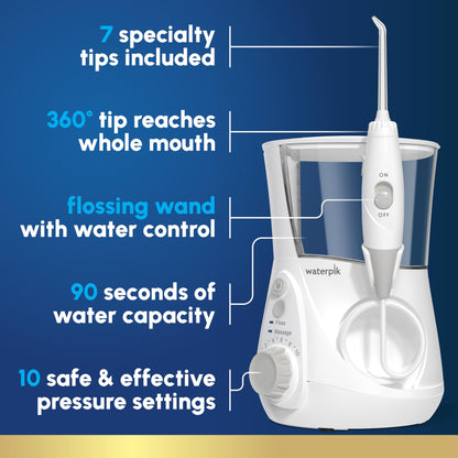 Waterpik Aquarius Water Flosser WP‑662 | TRUE Shift Oral Care Power Jet