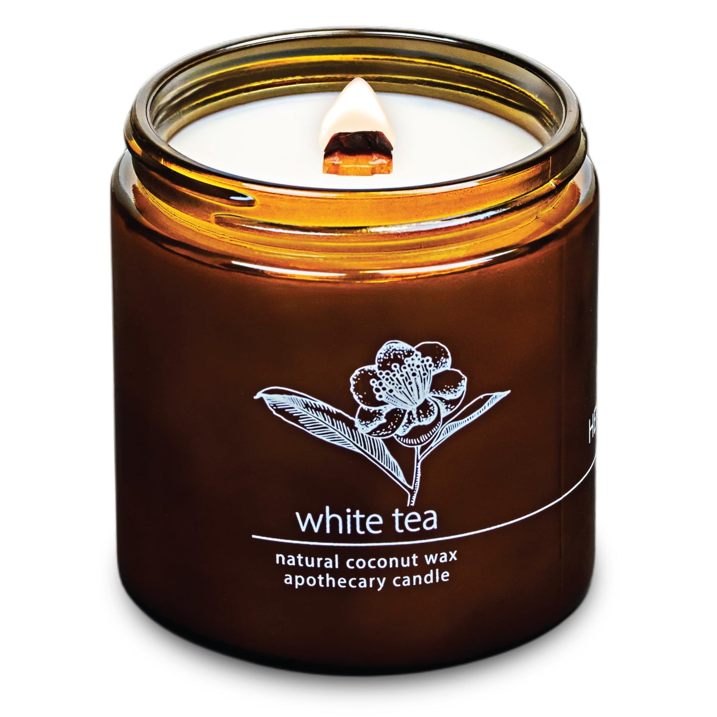 Non-Toxic Coconut Wax Candle: Signature Crackling Wood Wick, Phthalate-Free, 60-Hour Clean Burn