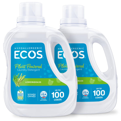 ECOS Plant-Powered Free & Clear Hypoallergenic Laundry Detergent