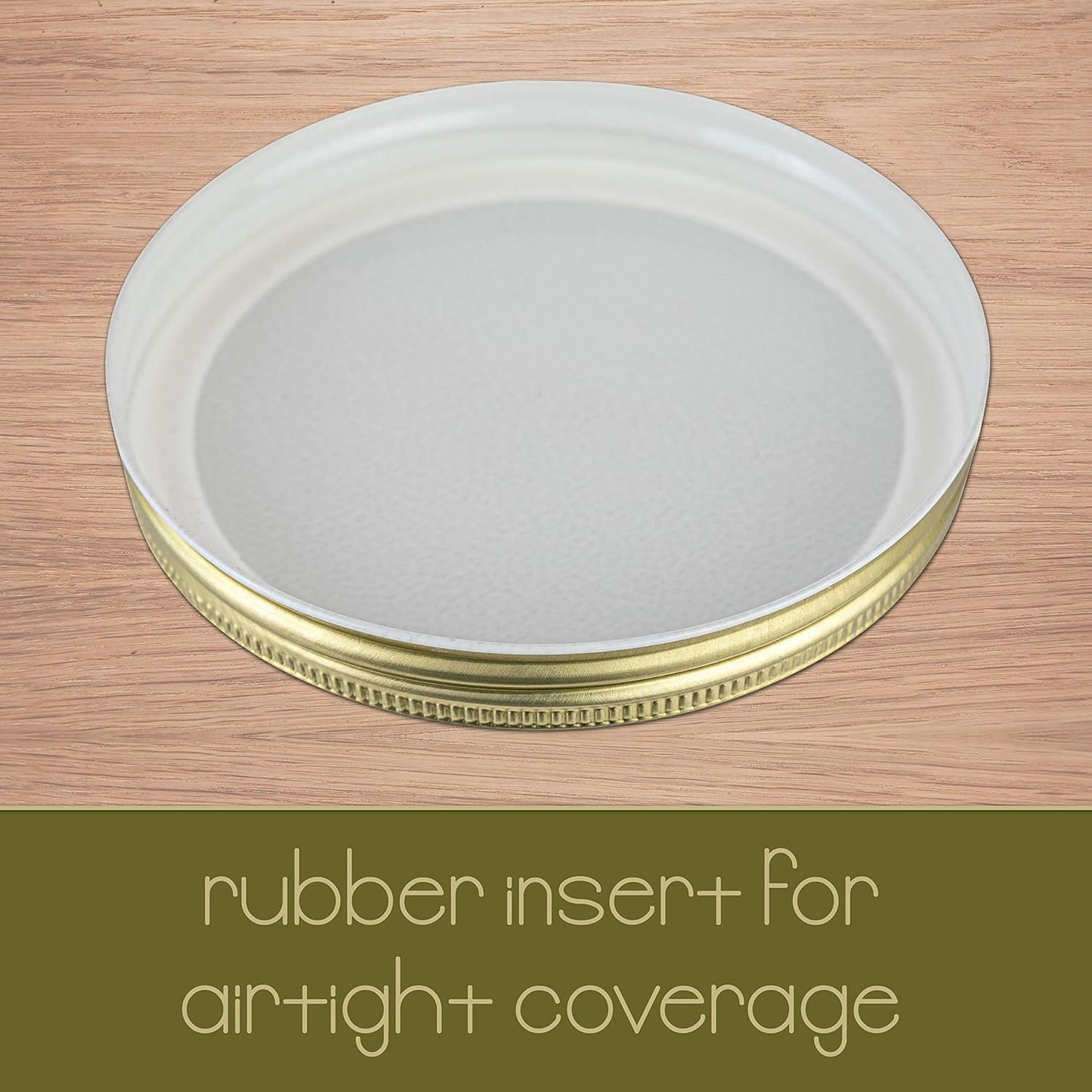 Kitchentoolz 64 oz Glass Mason Jars with Airtight Metal Lids (6 Pack)