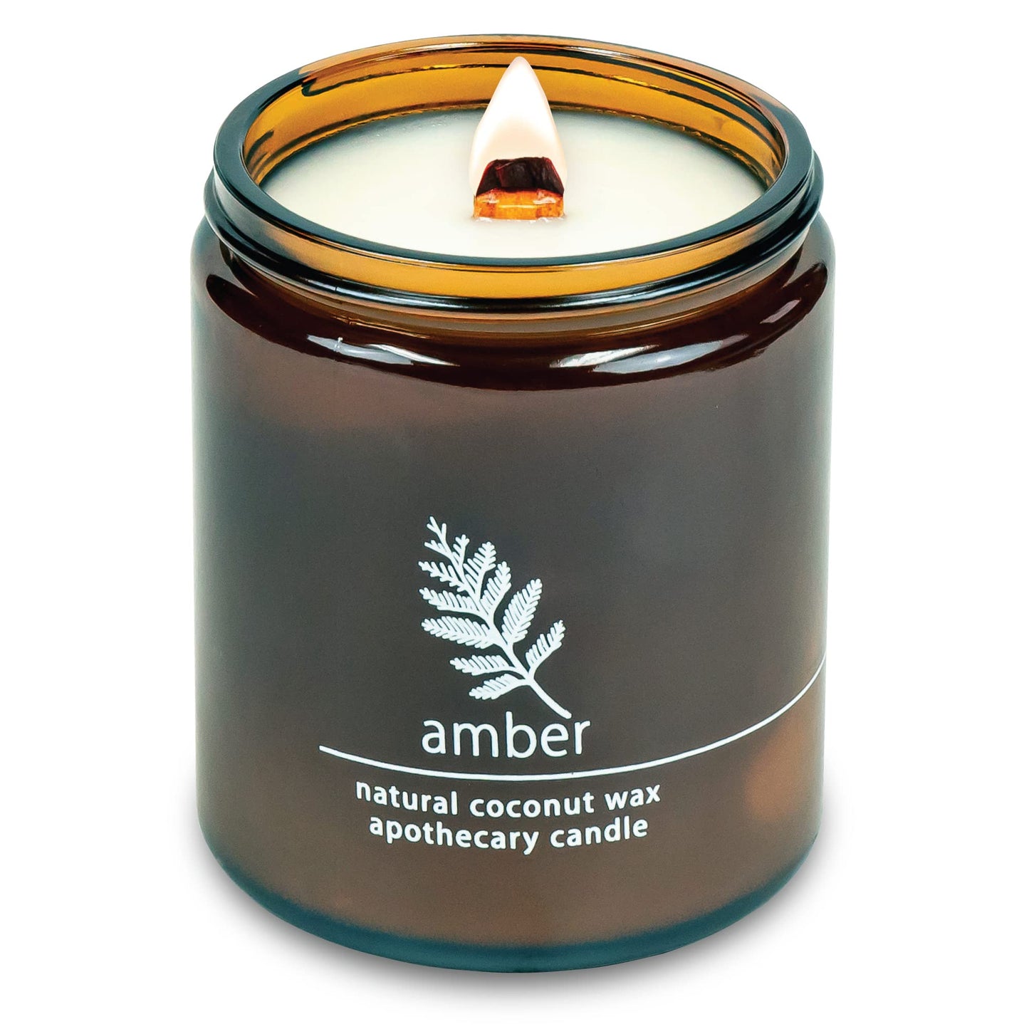 Non-Toxic Coconut Wax Candle: Signature Crackling Wood Wick, Phthalate-Free, 60-Hour Clean Burn