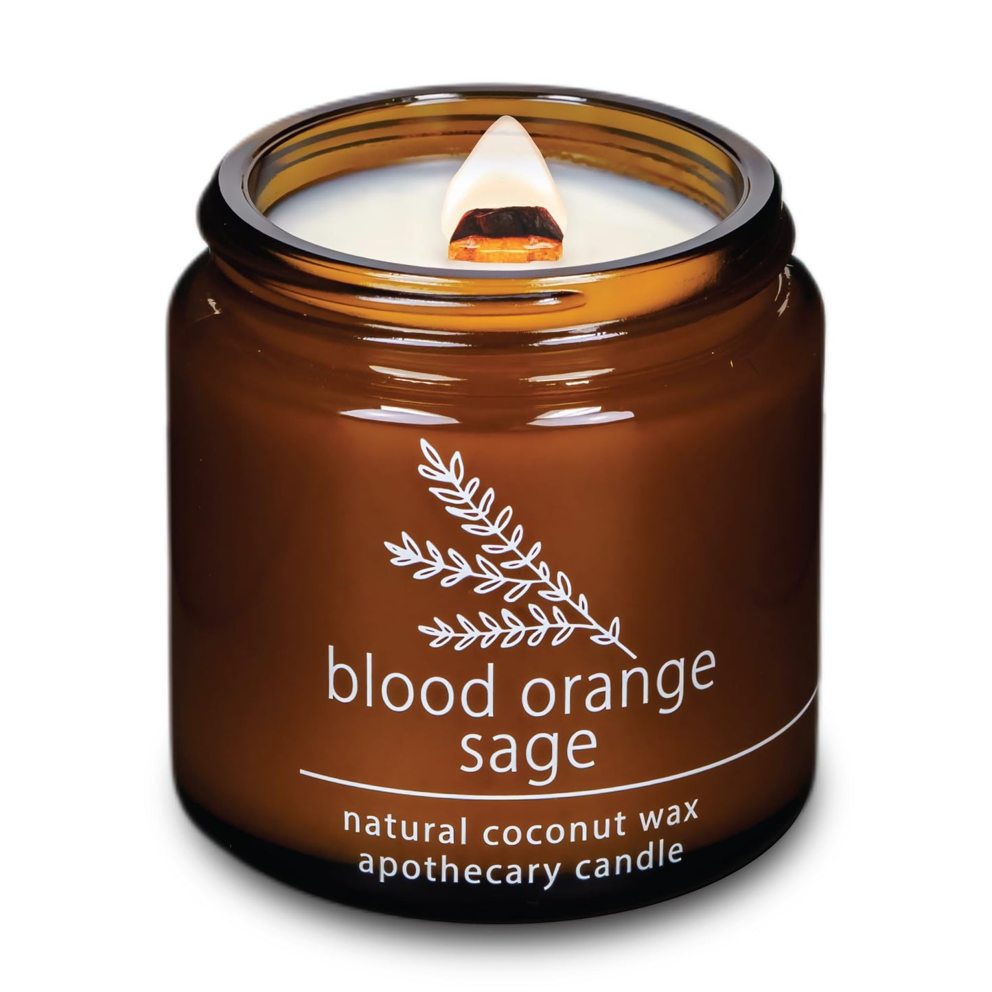 Non-Toxic Coconut Wax Candle: Signature Crackling Wood Wick, Phthalate-Free, 60-Hour Clean Burn