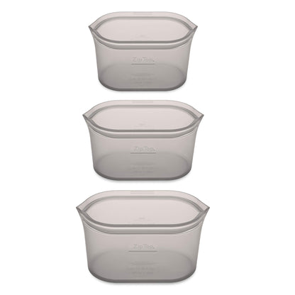 Zip Top Reusable Food Storage Bag: Platinum Silicone Sandwich Bag