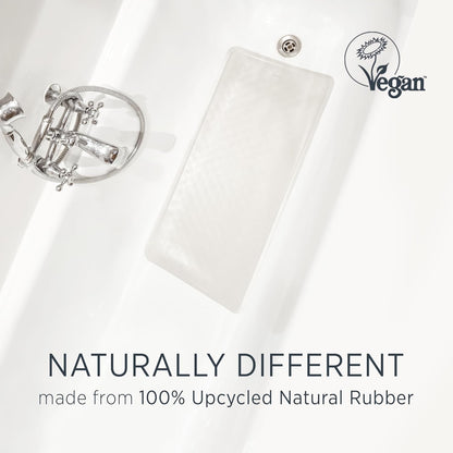 HEVEA Natural Rubber Wave Bath Mat: Plastic-Free & Biodegradable