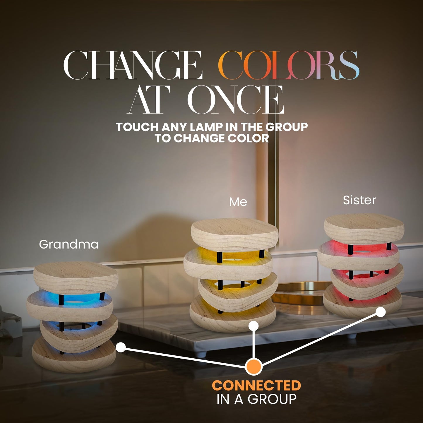 Filimin Friendship Lamp: Mid-Century Knotty Alder Wood