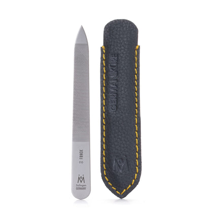 GERMANIKURE Triple-Cut Metal Nail File: 9cm FINOX Stainless Steel