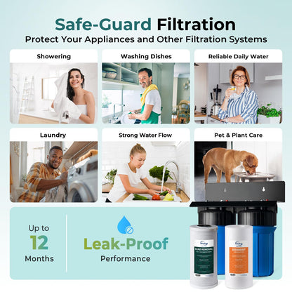 Compact Whole-House PFAS & Lead Water Filter, 2-Stage – iSpring WGB21B-PFKS