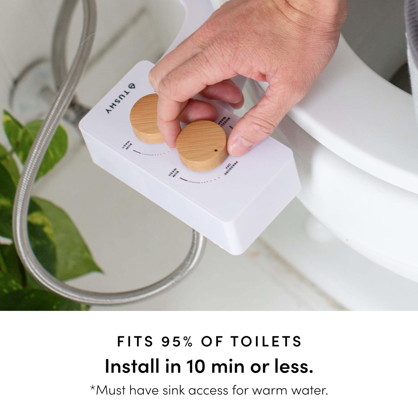 TUSHY 3.0 Spa Bidet Attachment: Cool to Warm Water Cleaning