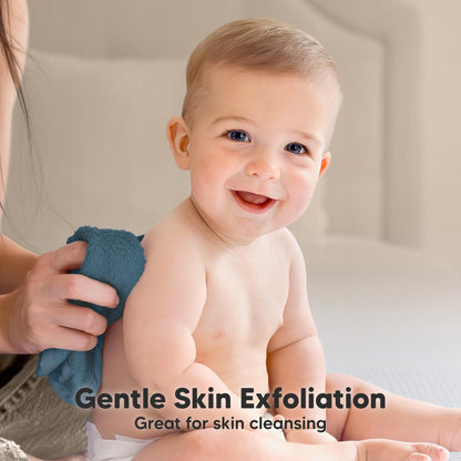 KeaBabies Bamboo Washcloths: 500GSM Ultra-Soft 6-Pack