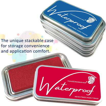 Non-Toxic Waterproof Ink Pads: Acid-Free Formula for Permanent Card Making and Crafts