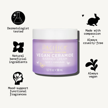 Fragrance-Free Vegan Ceramide Barrier Cream – Pacifica