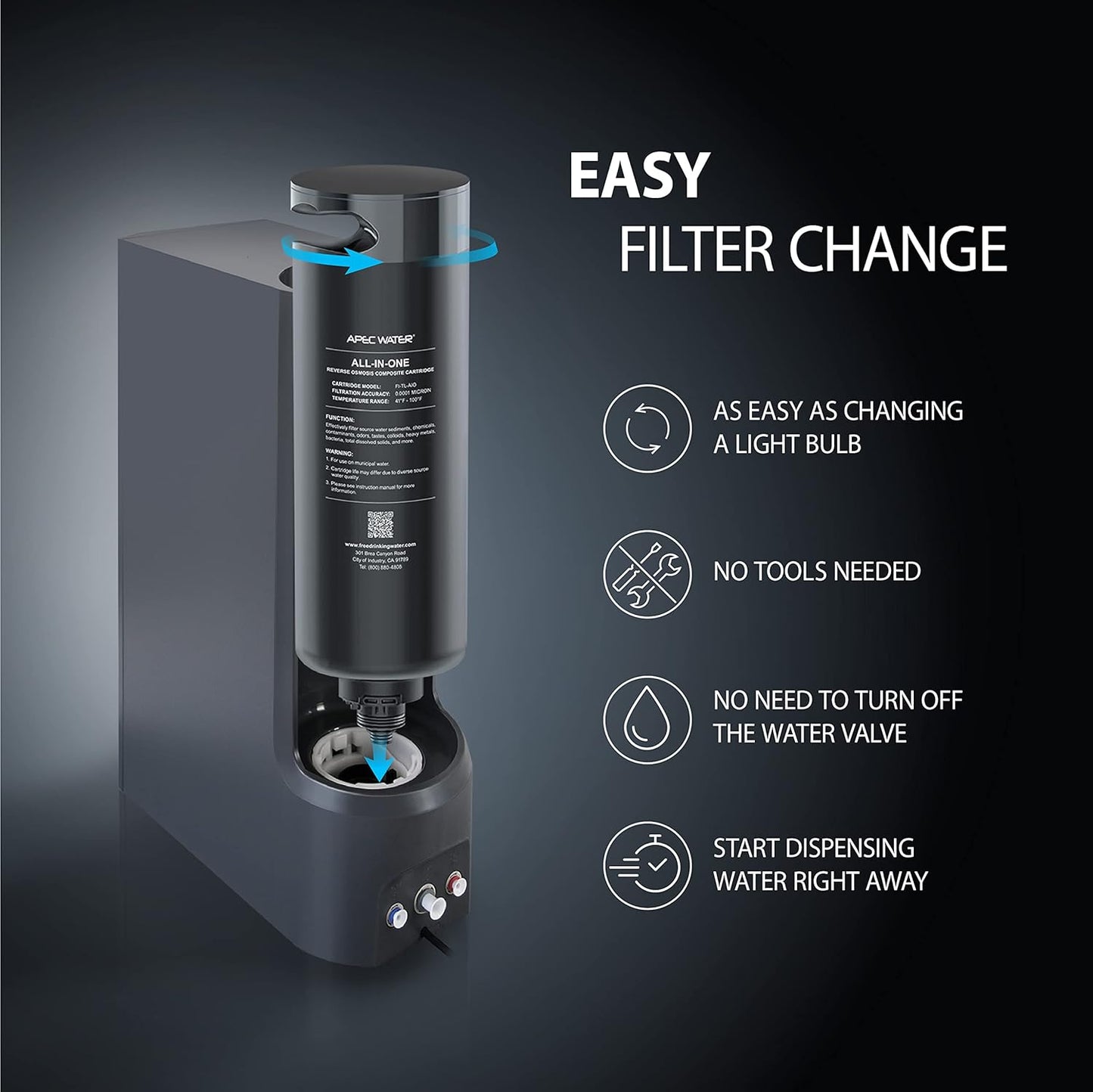 APEC Tankless RO: 600 GPD System to Eliminate PFAS, Lead, and 1,000+ Impurities