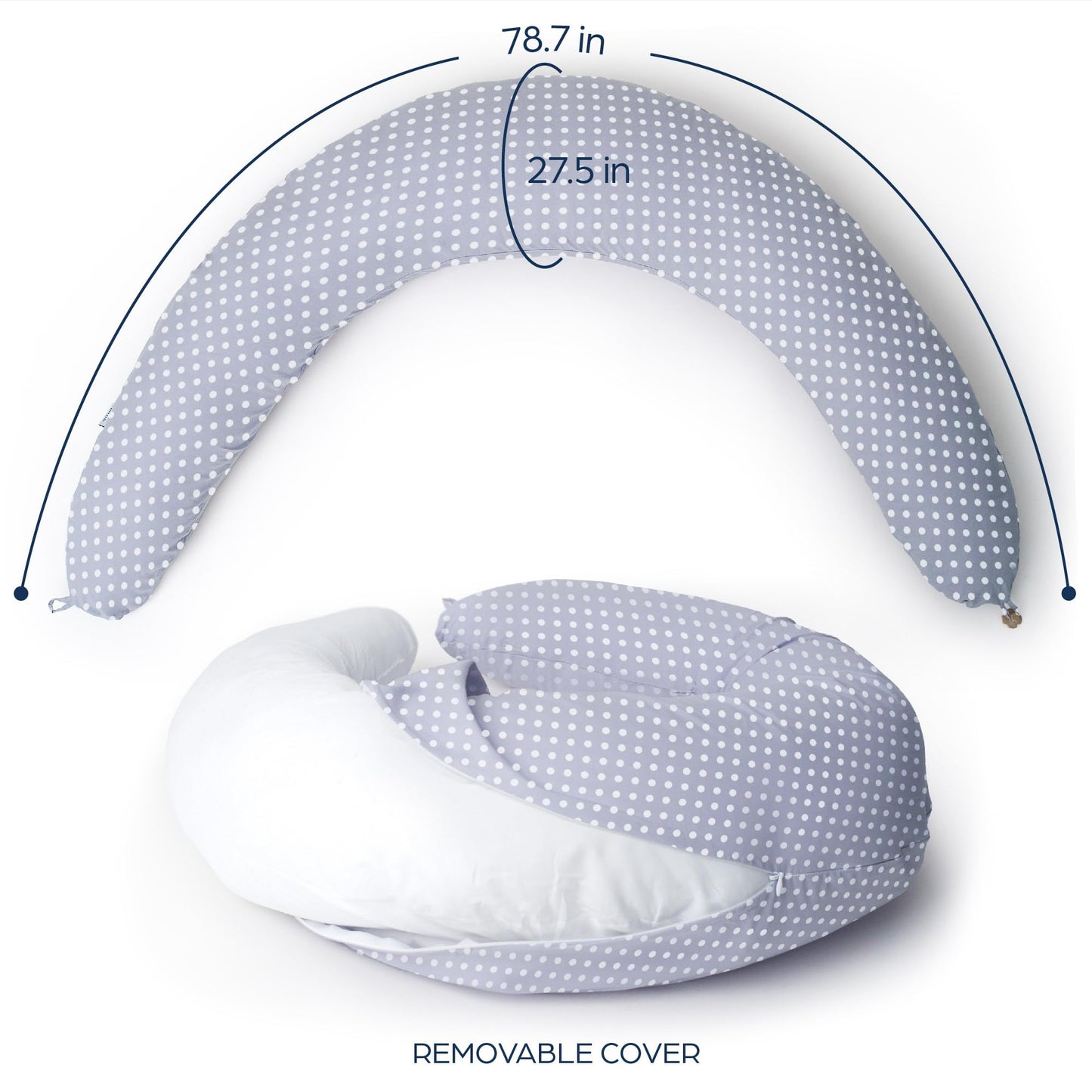 Niimo XXL 100% Cotton Pregnancy & Breastfeeding Support Pillow