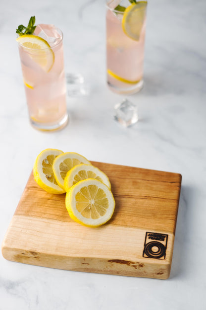 Vermont Single Live Edge Cherry Board: One-Solid-Piece & Glue-Free.