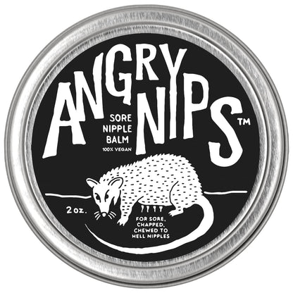 Angry Nips 100% Plant-Based Vegan Sore Nipple Balm - 2oz