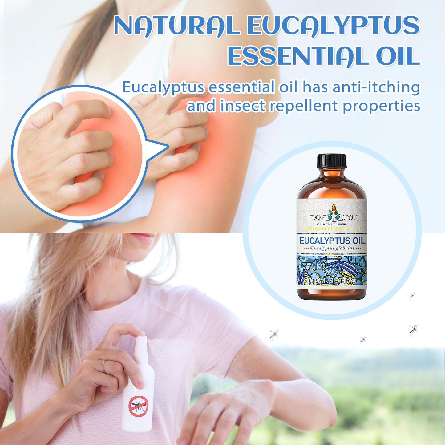 EVOKE OCCU: 100% Pure Clary Sage Essential Oil, 4oz