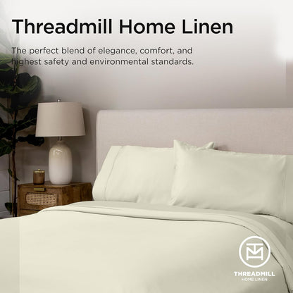 Threadmill Luxury 100% Supima Cotton Sheets: 1200 TC Queen Set