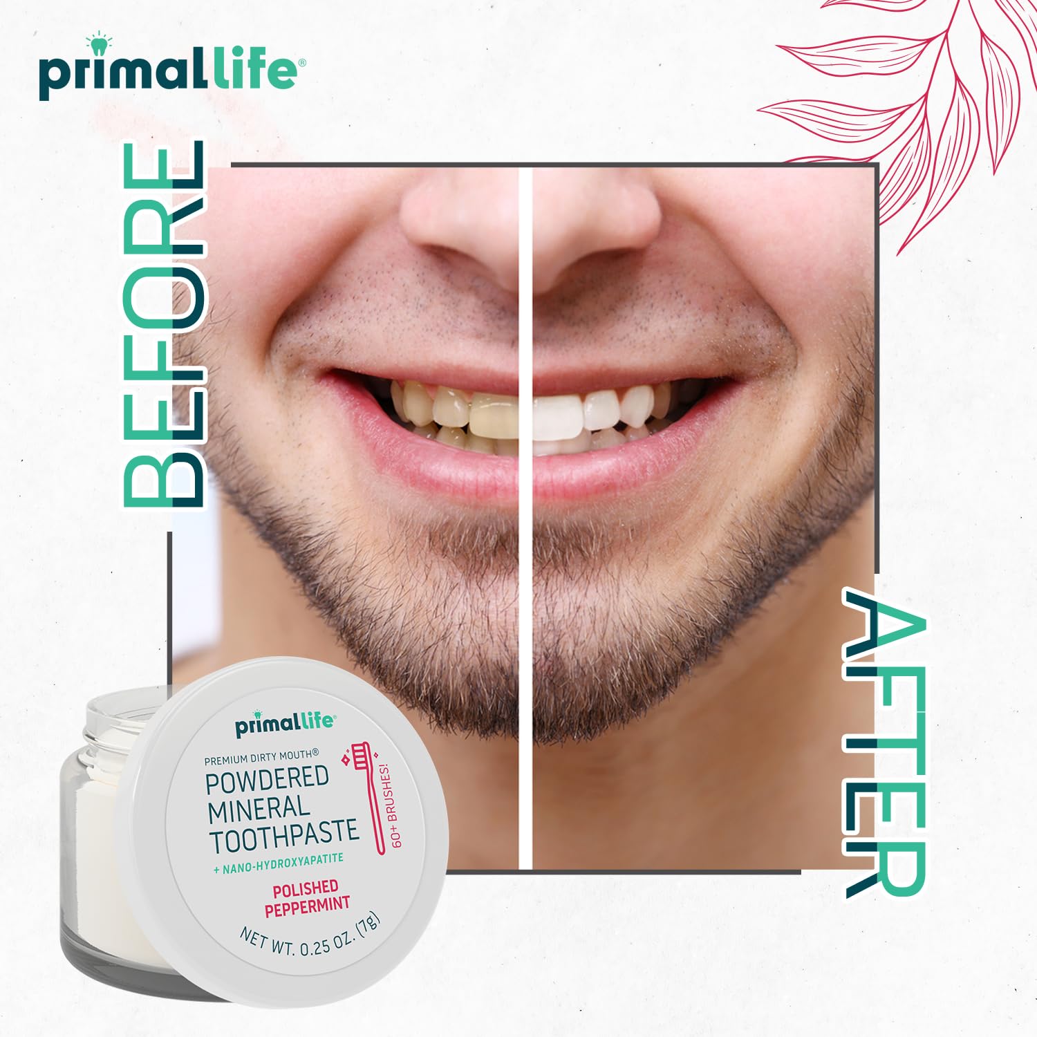 Primal Life Organics: Powdered Mineral Toothpaste, Fluoride - Free, Perfect For All Ages - The Tribalist